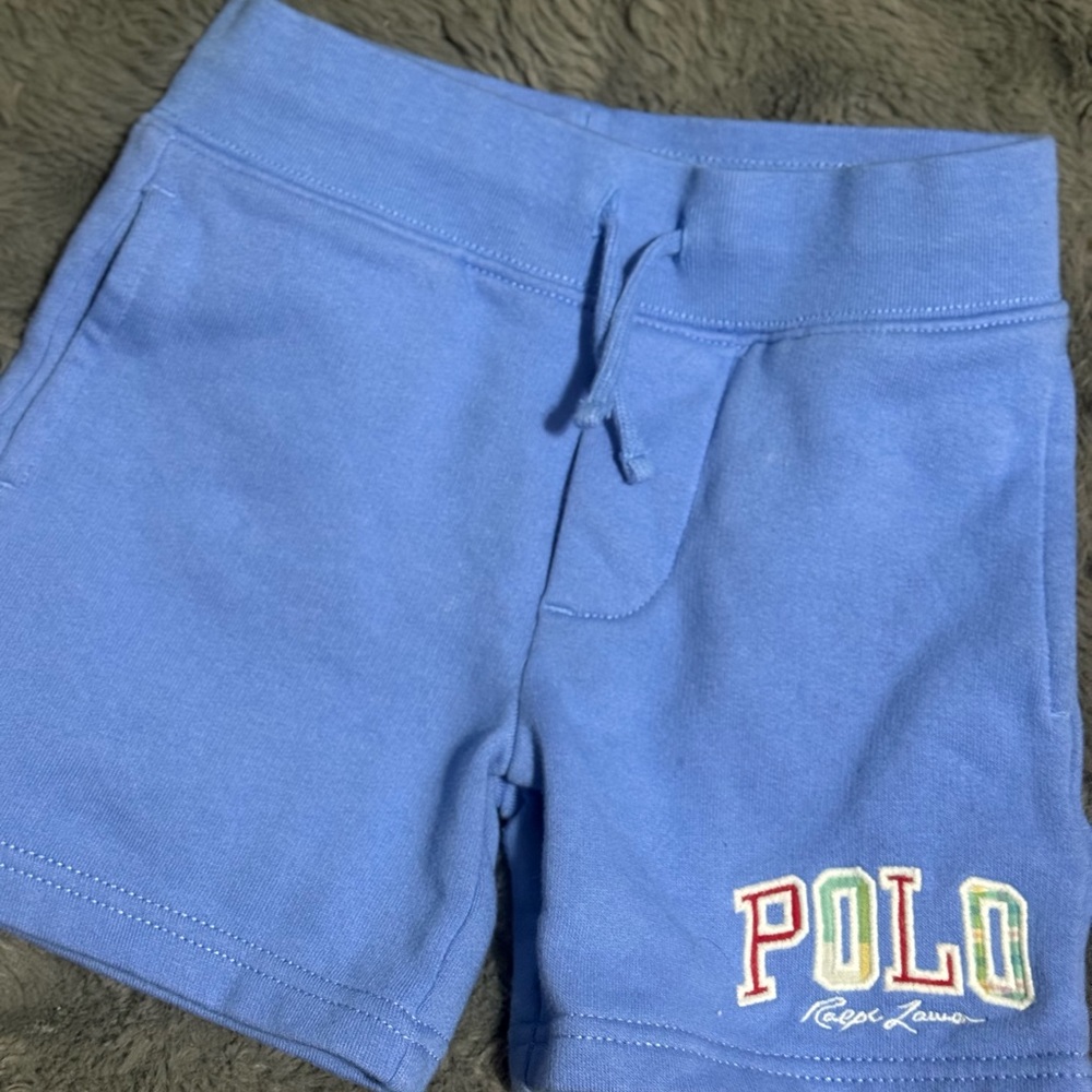 Polo by Ralph Lauren Kid’s Athletic Shorts in Light Blue